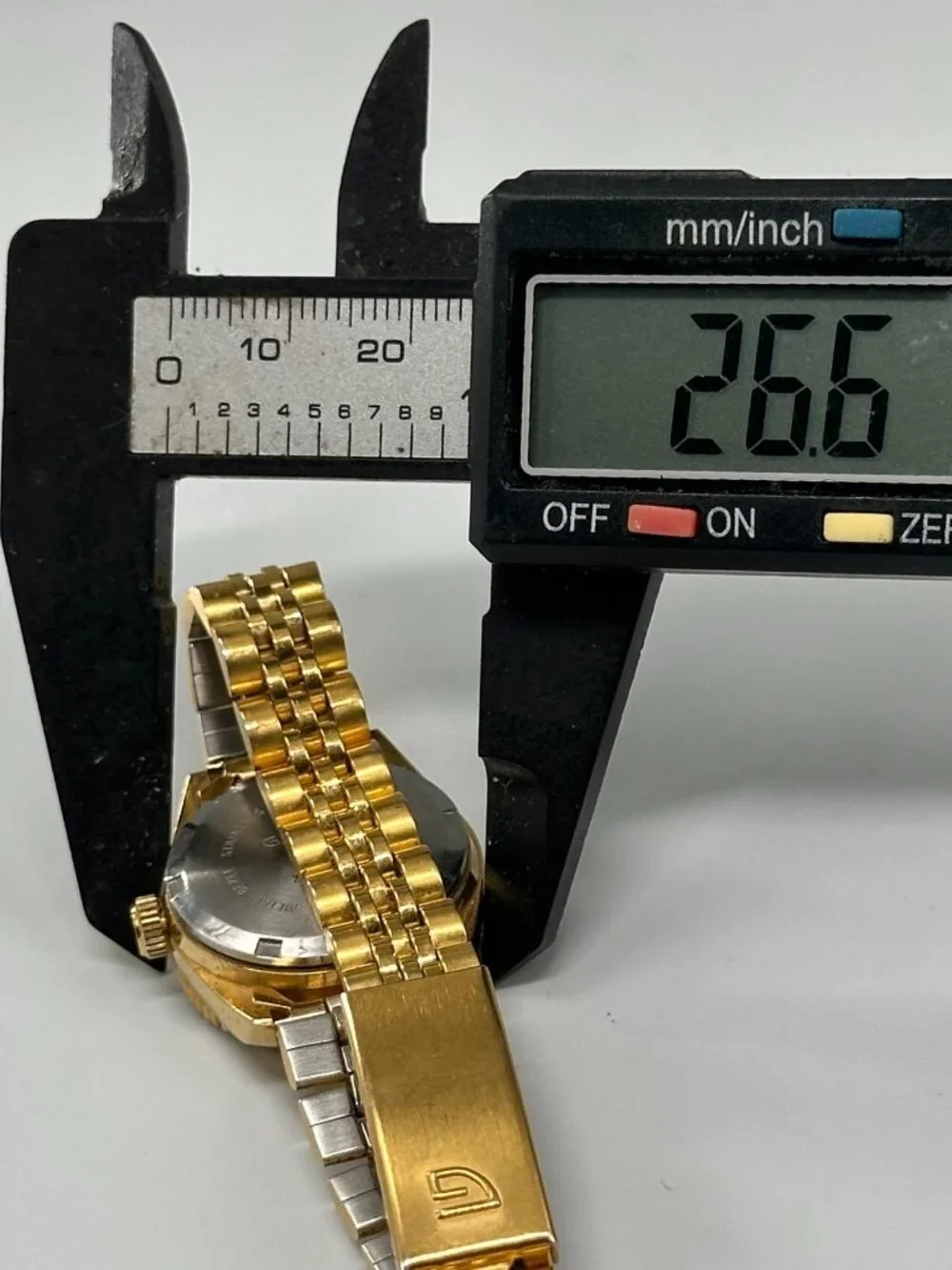 Gruen Watch Women Gold Tone Crystal Bezel Not Working Selling AS IS 7.25